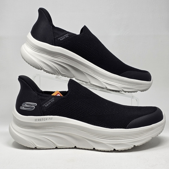 Skechers Memory Sn 16932 Foam Shoes Men's Size 9 Black White Sneakers New - Picture 2 of 11